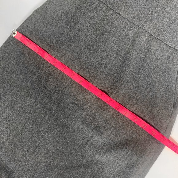 Club Monaco strapless wool blend sheath dress grey - Picture 10 of 13